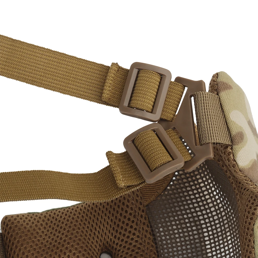 CS-máscara de tigre japonés para fiesta de cumpleaños, disfraz de media cara con Calavera, decoración de Halloween, regalo aterrador, dominó de malla - imagen 5