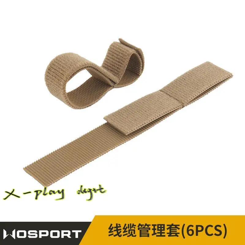 Funda de gestión de cables, accesorio táctico para exteriores, gancho de almacenamiento y bucle, montaje Molle, 6 uds. - imagen 2