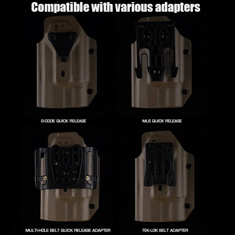 Funda táctica de cuero Kydex, adecuada para linterna SIG P320 y X300U-A/B SIG P320 9 mm/.40/sma/carri - imagen 3