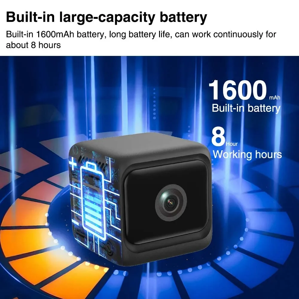 Cámara de seguridad WiFi visión nocturna con micrófono y alarma - imagen 2