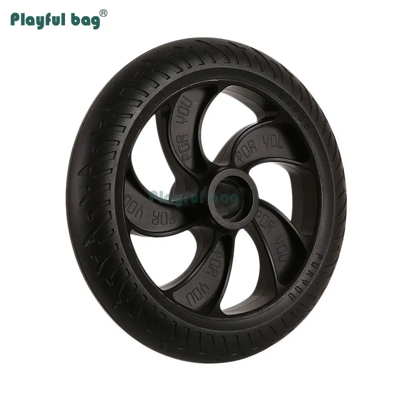 Rueda de poliuretano de 8 pulgadas para patinete eléctrico, rueda silenciosa de perfusión sólida resistente al desgaste, 200x36MM, AMB161 - imagen 3