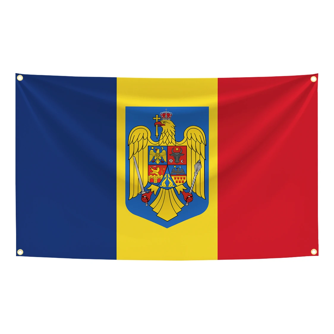 Bandera Rumania poliéster impresa azul amarillo rojo, tapiz - imagen 5