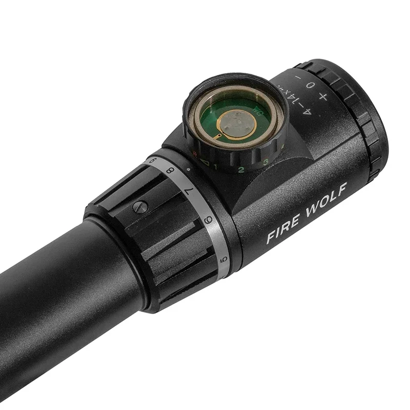 Fire Wolf HD 4-14X40 Cruz roja y verde línea redonda táctica alcance mira telescópica óptica Rifle impermeable 500 metros vista 2025 - imagen 5