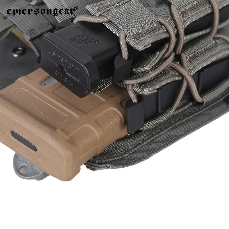 Emersongear-Panel de ataque táctico para chaleco táctico 419 420, portador de placa 5,56, Panel de bolsa para pistola, equipo de caza y senderismo, nailon FG - imagen 4