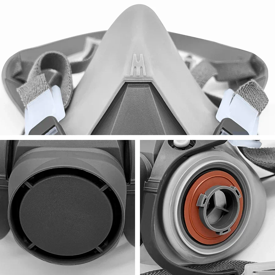 Respirador 6200, máscara de Gas, caja de cartuchos 603, 6001/6002 5N11, juego de filtros a prueba de polvo, pintura en aerosol, vapores ácidos orgánicos, minería - imagen 4