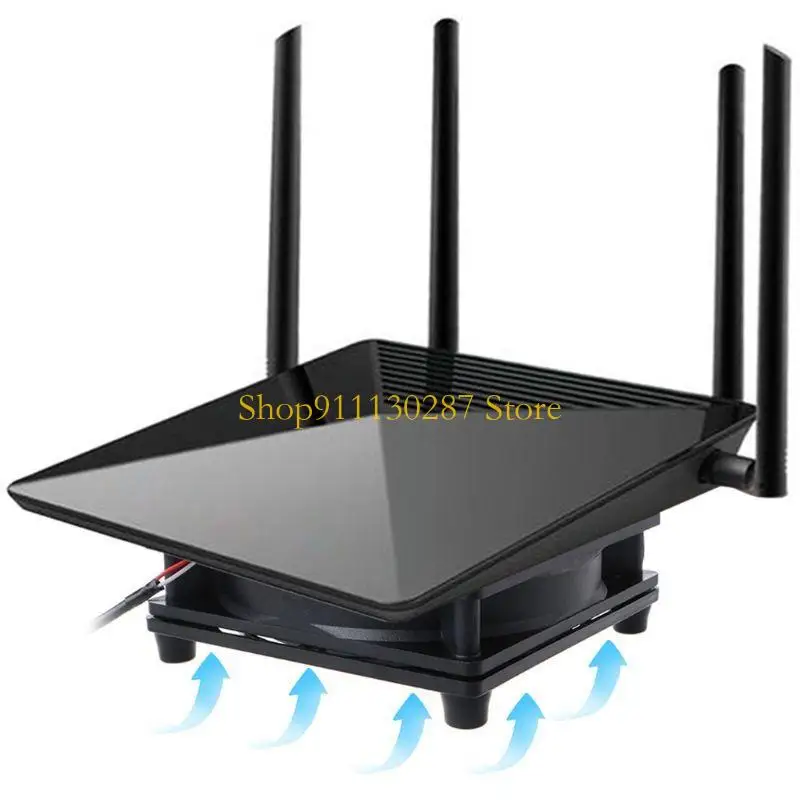 Ventilador del enrutador J1HC disipación calor PC Caja televisión Wireless Soporte enfriamiento - imagen 4