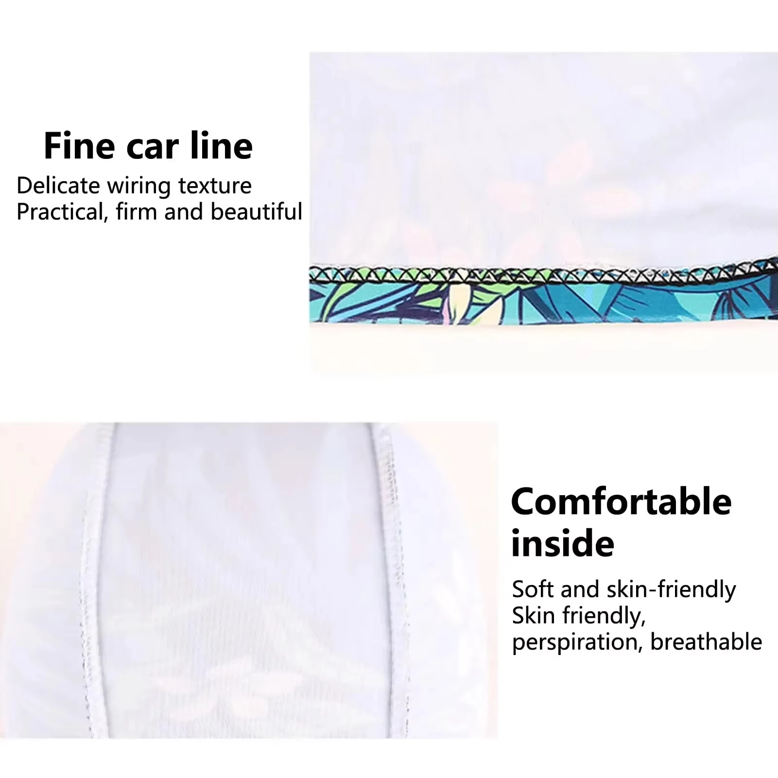 Gorro de natación con estampado de hojas con protección para los oídos y diseño antideslizante para adultos: perfecto para piscina, playa y diversión de verano - imagen 5