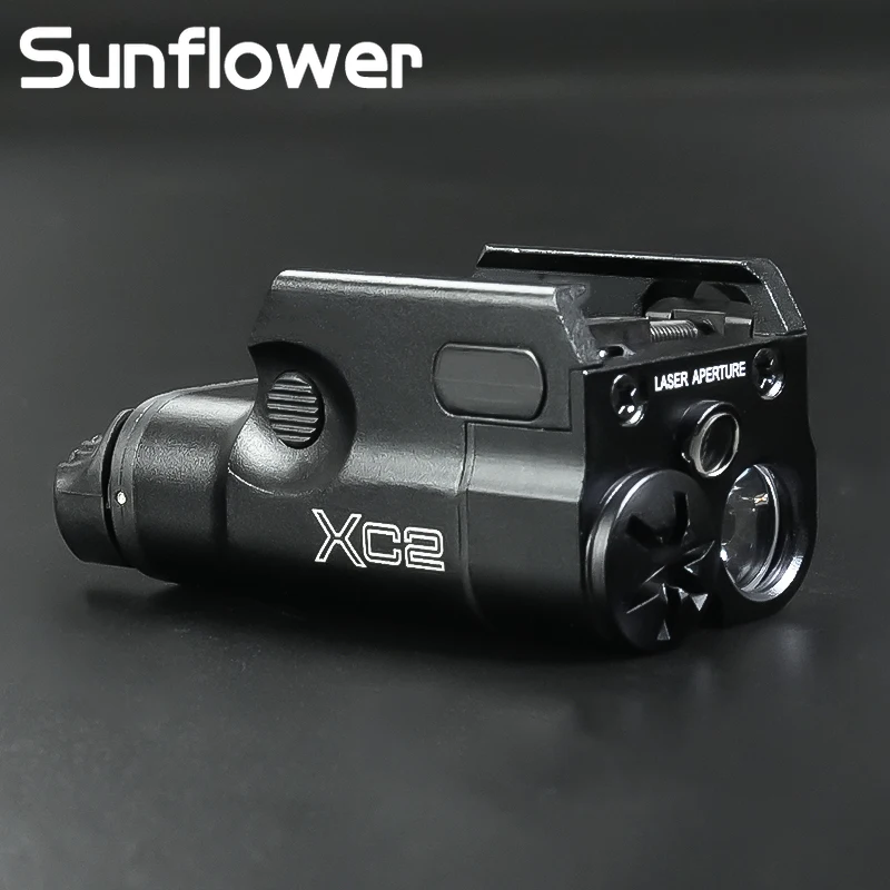 Tactica XC2 arma al aire libre luz de explorador puntero láser de punto rojo X300 X300U lámpara LED linterna accesorio compatible con Glock G17 18 riel de 20MM - imagen 3