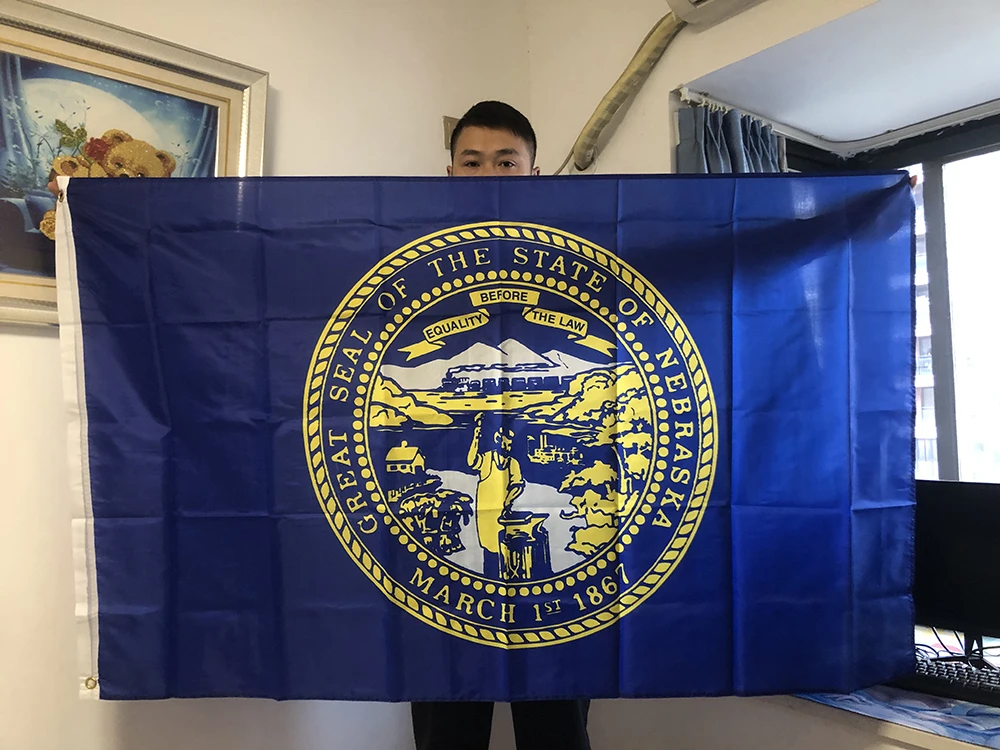 SKY FLAG-Bandera de nebrónica, 90x150cm, poliéster de alta calidad, Estados Unidos, bandera colgante