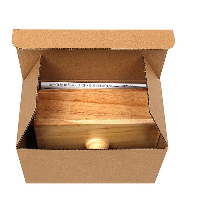 Horquilla resonancia Metal y madera, diapasón educativo adecuado para física escuela secundaria, equipo laboratorio - imagen 2