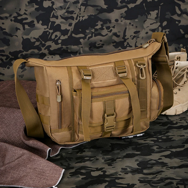 Bolsa de escalada táctica Molle, mensajero grande, viajes al aire libre, deportes, desplazamientos, Camping, bolsos de hombro tipo bandolera, caminata por la naturaleza 	 Bolso de hombre - imagen 3