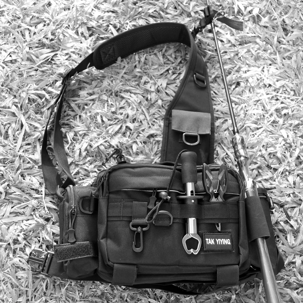 Mochila de hombro para caza, bolsa de aparejos de pesca con eslinga, paquete de almacenamiento para pesca al aire libre - imagen 5