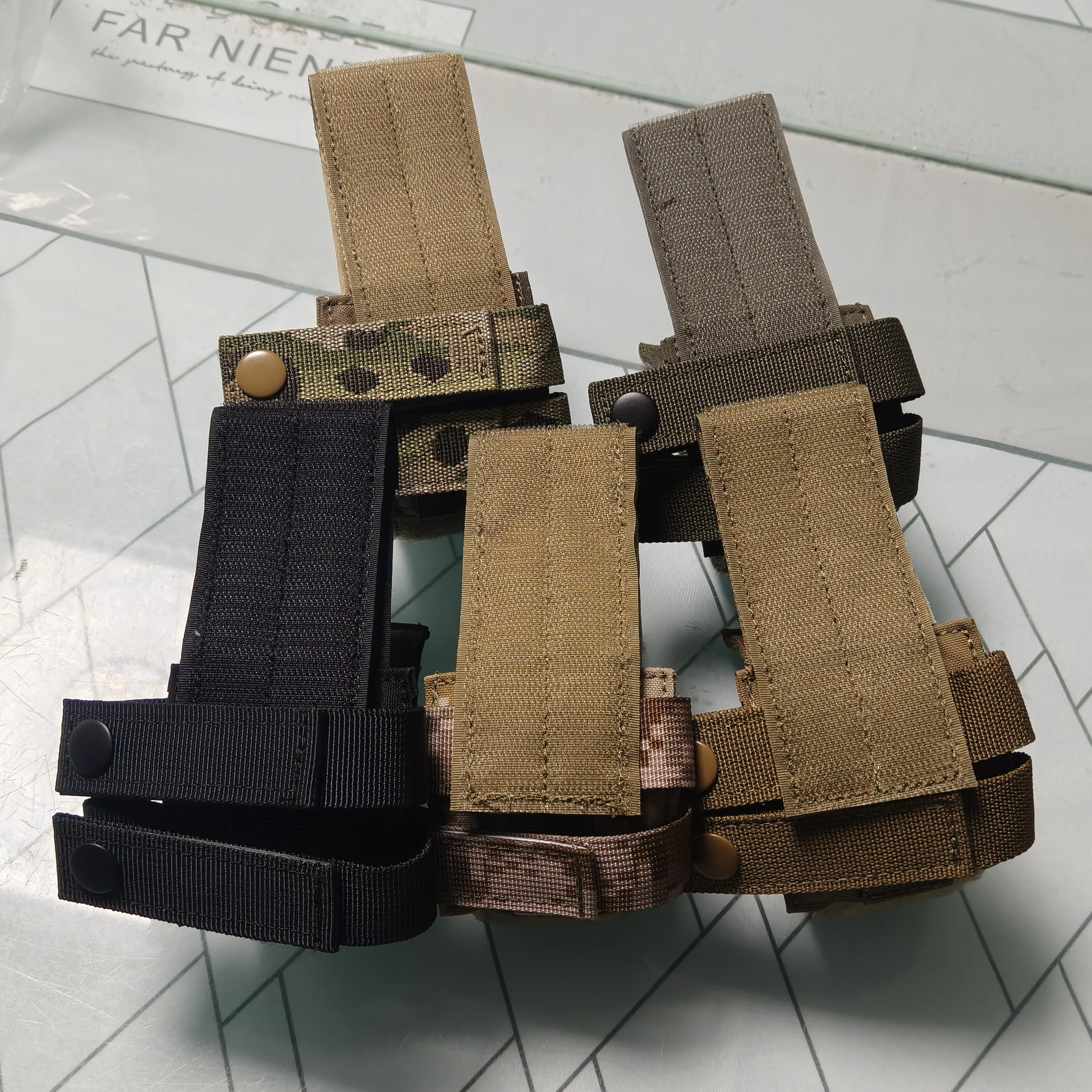 Cinturón fijo Kydex estilo EI para exteriores, vendaje táctico para pistola, correa de sujeción MOLLE