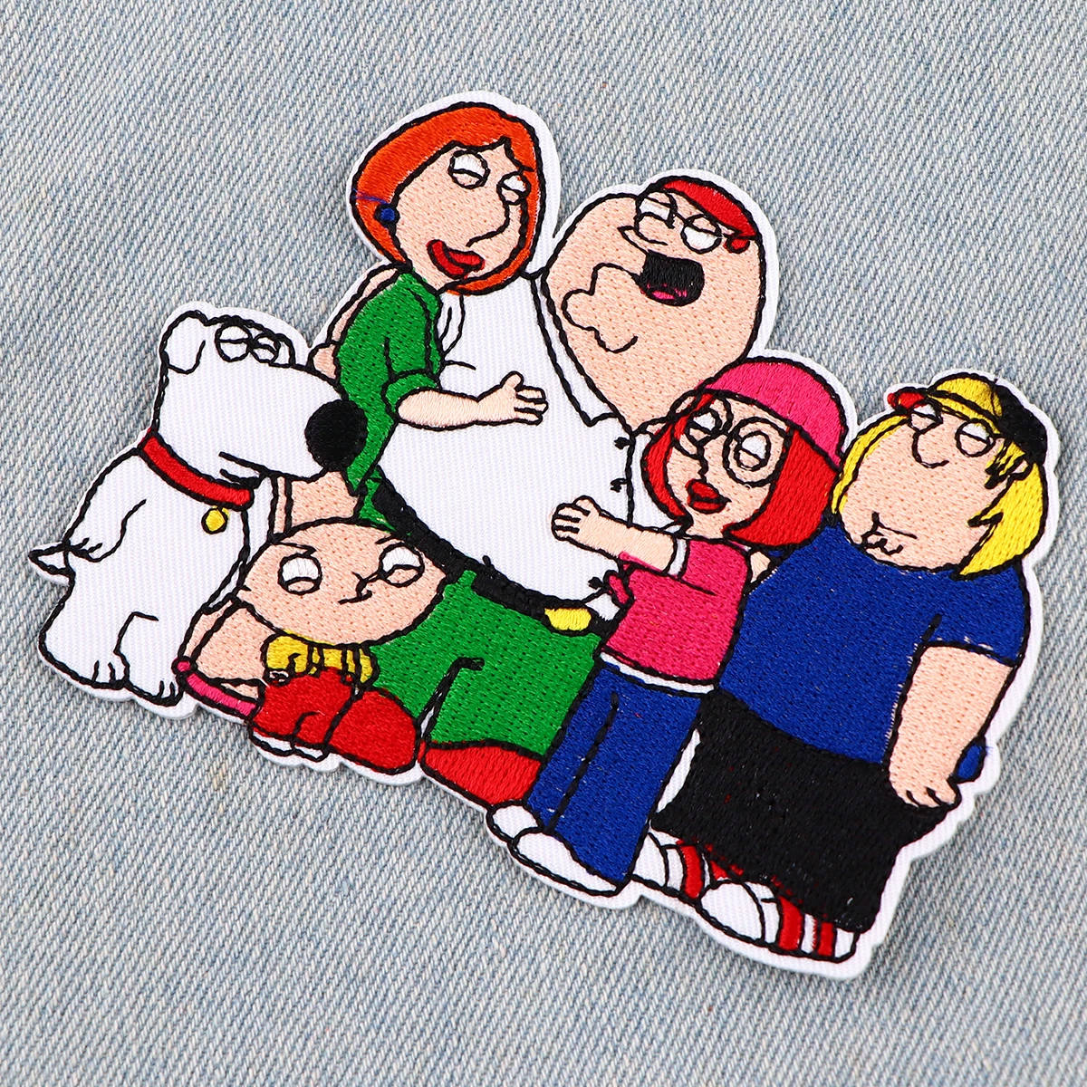 Parches bordados familiares de dibujos animados para ropa, parches bonitos para perros para ropa, parche para planchar DIY, pegatinas para ropa - imagen 5