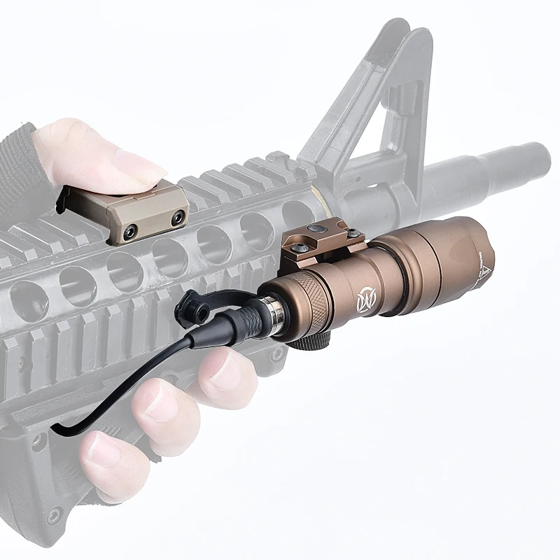 WADSN-linterna de arma táctica Airsoft SF M600 M300, luz LED blanca con interruptor de presión Modbutton, MLOK KEYMOD, M600C M300A - imagen 4