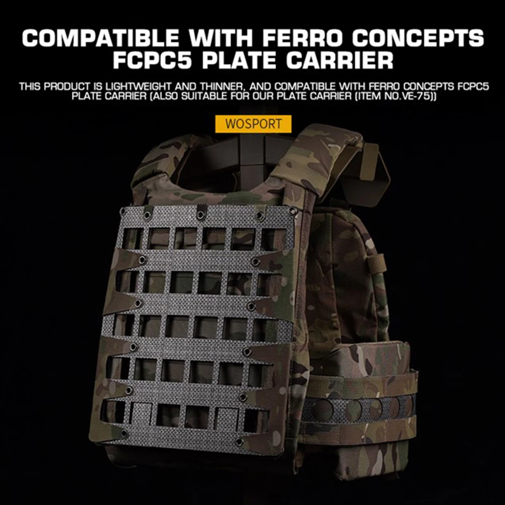 Chaleco táctico ligero MOLLE, chaleco elástico de color, portador de tablero, equipo de panel de expansión, chaleco de caza al aire libre - imagen 2