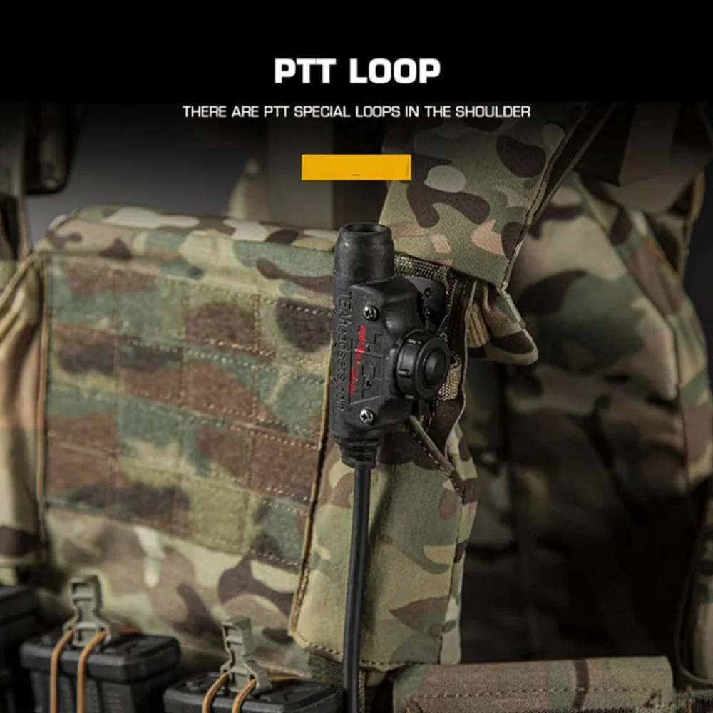 Portador de placa táctico para Airsoft, chaleco de caza MOLLE ligero con Triple 556 bolsas para revistas, equipo de juego de guerra CS - imagen 5