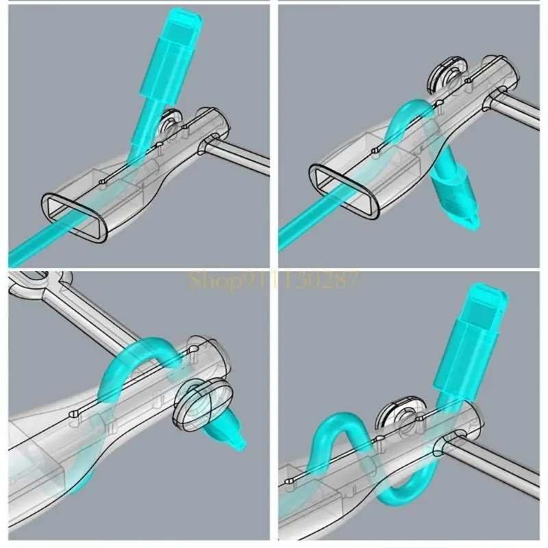 J1HC Silicone Cable Protectores Poliphip Plug para teléfono USB C Cable cargador - imagen 3