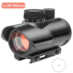 Mira punto rojo RGB con riel Picatinny para rifle de caza