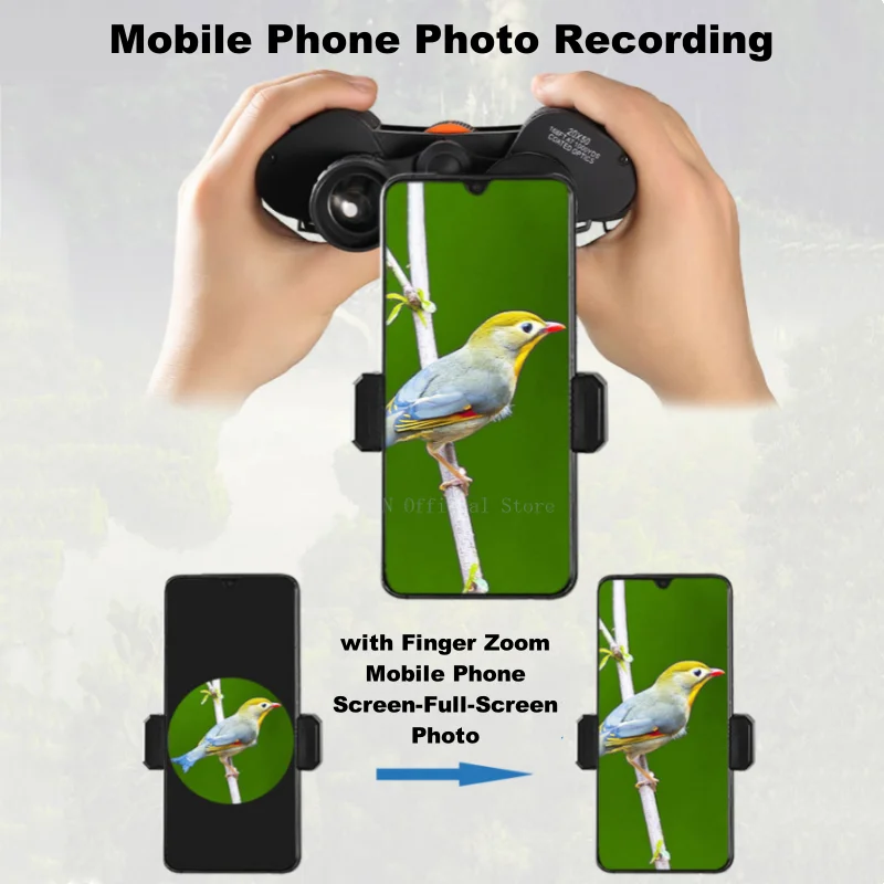 Potente telescopio 20X50 binoculares profesionales visión nocturna con poca luz equipo de Camping de caza de largo alcance - imagen 3