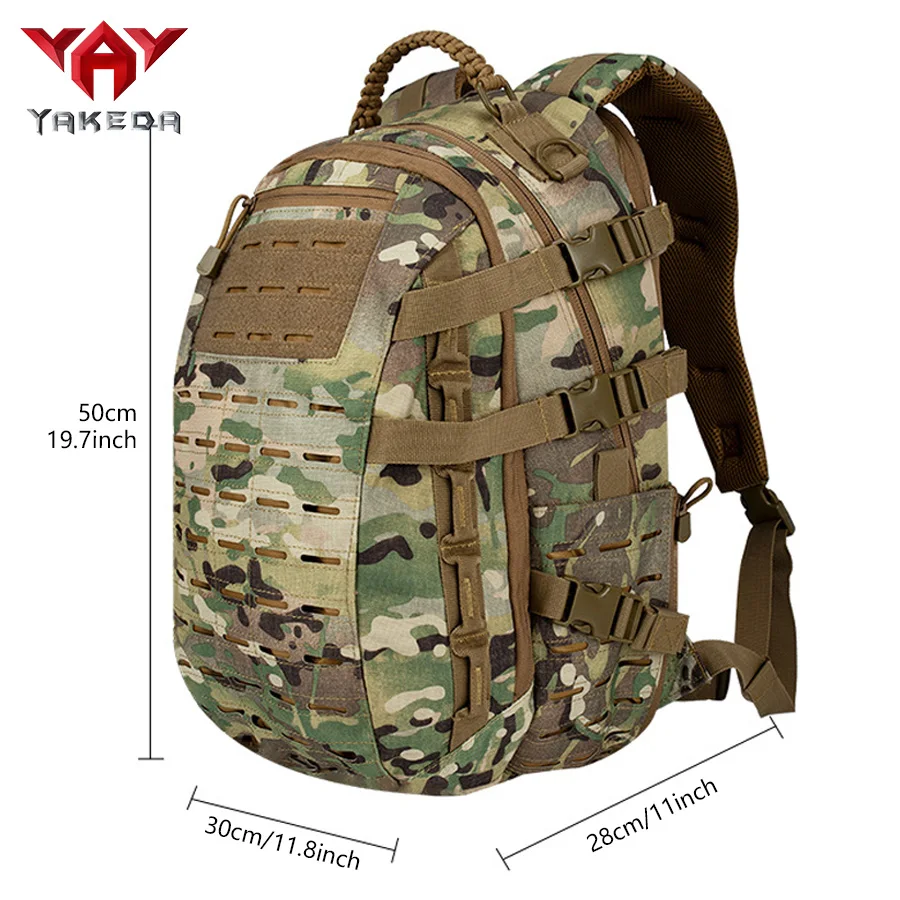 YAKEDA-mochila táctica para senderismo al aire libre, bolsa de camuflaje, bolsa de huevo de dragón, mochila para ordenador de viaje para estudiantes - imagen 3