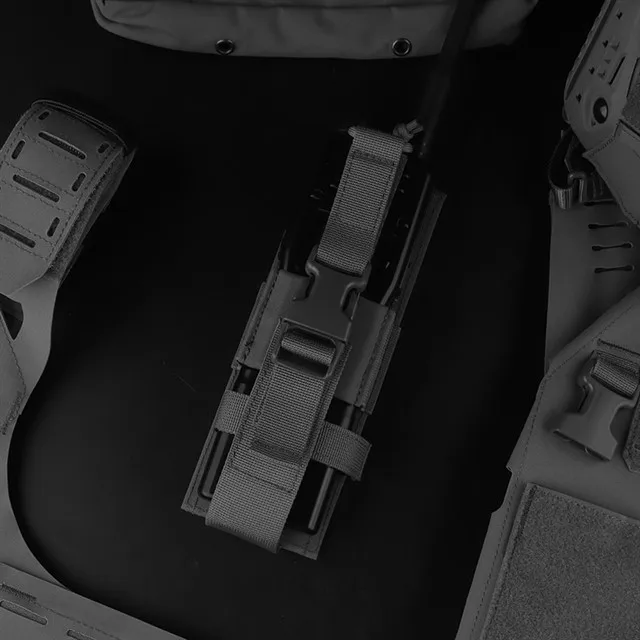 Bolsa Molle Raido, funda táctica para Radio, bolsas resistentes, bolsa para Walkie Talkies de dos vías, almacenamiento ajustable, soportes de nailon - imagen 3