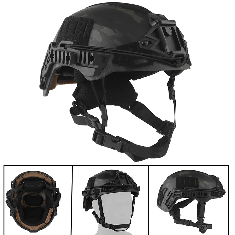 Cascos tácticos equipo Wendy casco rápido ligero para Airsoft Paintball caza tiro Protector de cabeza - imagen 2