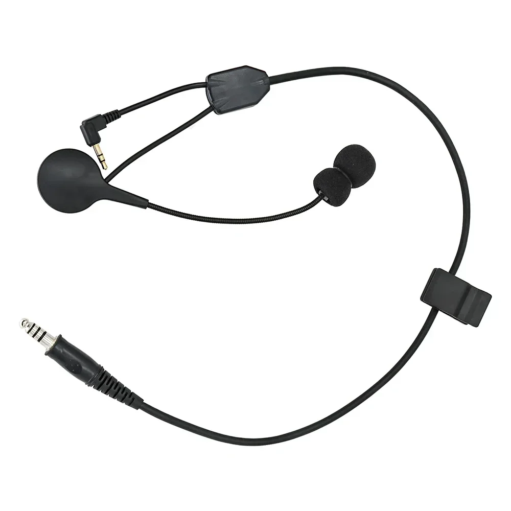 Kit de auriculares tácticos Cable Y con micrófono y adaptador PTT U94 Compatible con auriculares Sordin Supreme Pro versión Ipsc - imagen 3