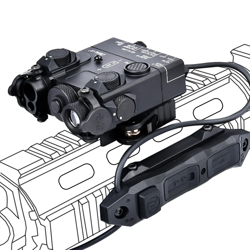 WADSN-puntero láser DBAL A2 de Metal con linterna táctica, Mini luz Scout M300A, linterna M600, interruptor de presión de doble función - imagen 5