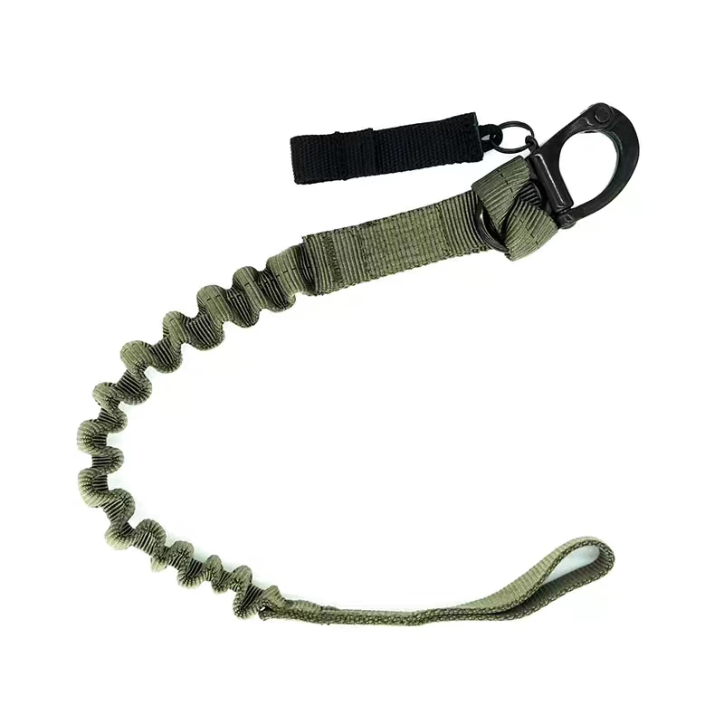 Poa180 cinturón de cuerda Verde pequeña, cuerda de seguridad con forma de Marsoc, cuerda elástica de grillete de acero inoxidable - imagen 4