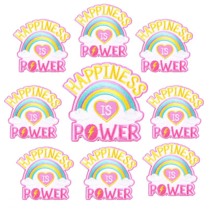 Prajna-Parches bordados para planchar en la ropa, 10 piezas, insignias de dibujos animados/letras, bricolaje, fantasma, pegatinas Punk para ropa - imagen 5