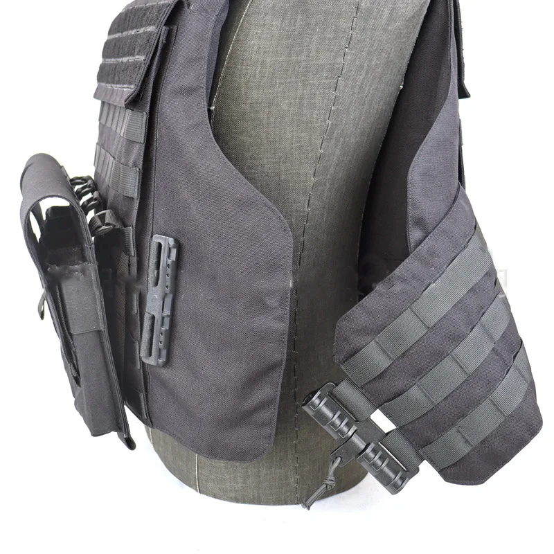 Chaleco táctico de trabajo al aire libre 1000D, chaleco con sistema MOLLE con hebilla de liberación rápida, ligero y duradero, Compatible con accesorios de engranaje - imagen 5
