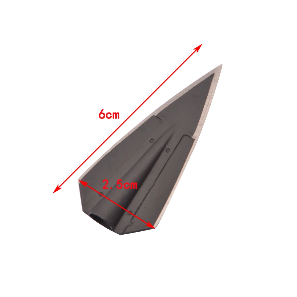 Punta ancha de tiro con arco, punta de flecha de caza de acero de aleación de 115 granos para flecha OD 8mm, puntas de tiro al aire libre, puntas de flecha de objetivo, 12 Uds. - imagen 4