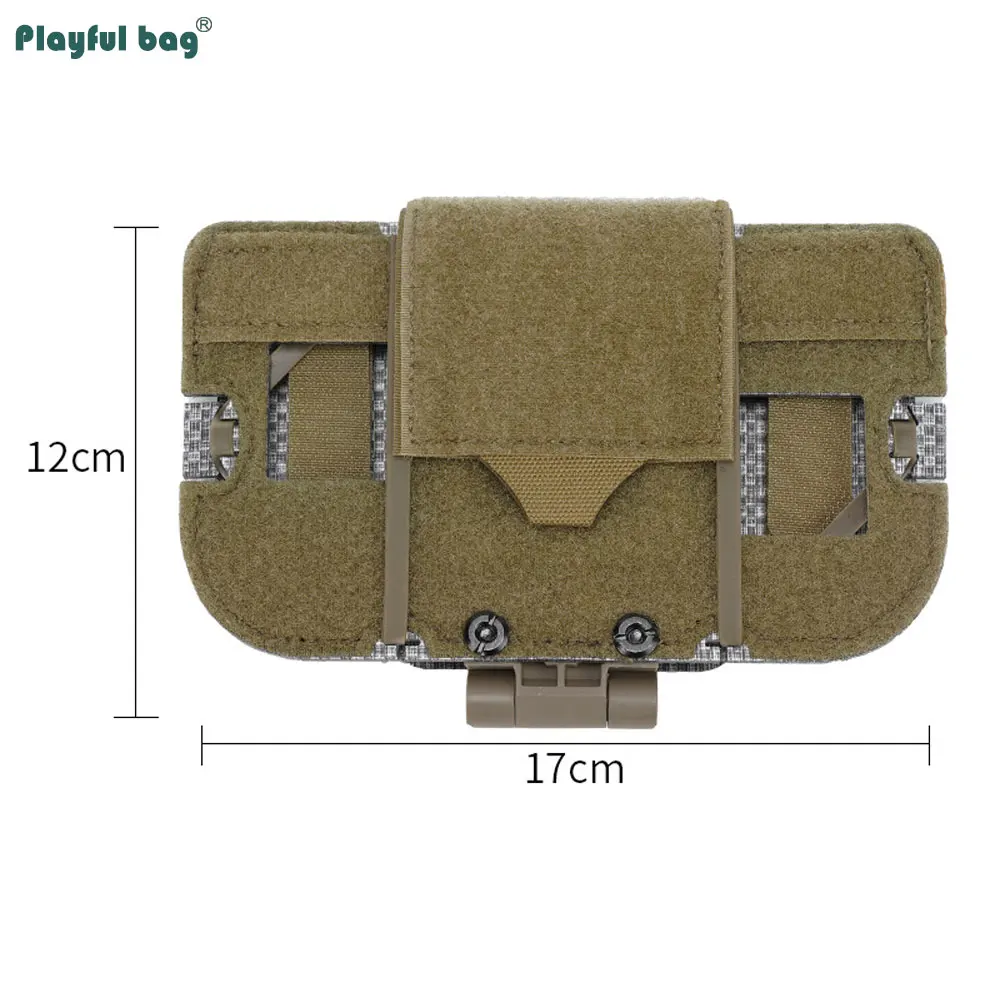 Chaleco táctico tablero de navegación soporte para teléfono móvil soporte Molle ligero Airsoft soporte para tablero de teléfono al aire libre NA86 - imagen 5