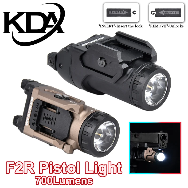 Luz de pistola táctica de 700 lúmenes KDA, lámpara de exploración LED blanca de alta potencia X300 SF Surefir, linterna de caza TL-7A SG para Gloc k