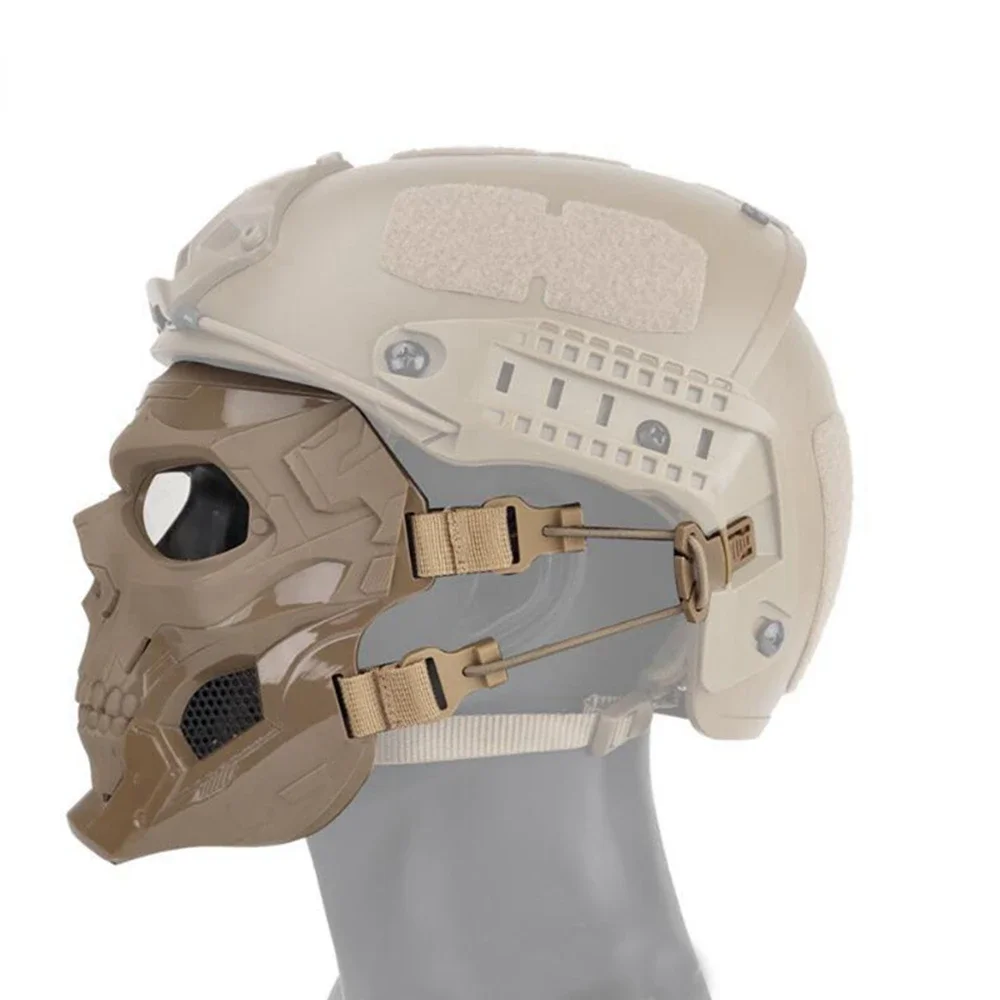 Máscara de calavera táctica de cara completa para motocicleta, casco de protección ocular, gafas de ciclismo, gafas de Motocross, protección facial - imagen 3