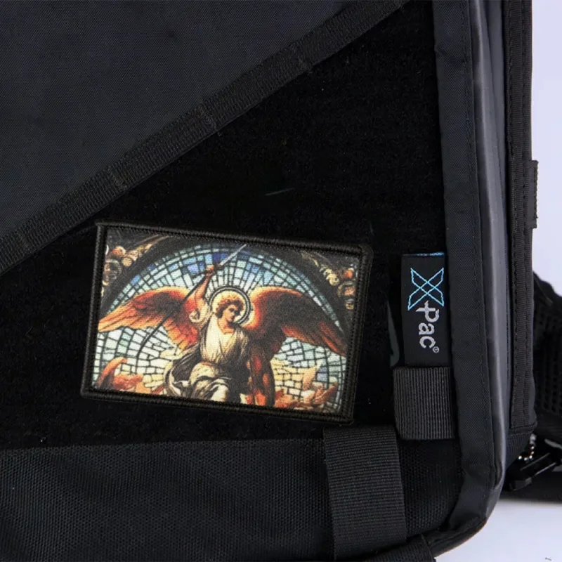 Parche con estampado de Arcángel Michael, insignia de moral táctica, brazalete con gancho y bucle, mochila, ropa, accesorios decorativos, pegatinas - imagen 5