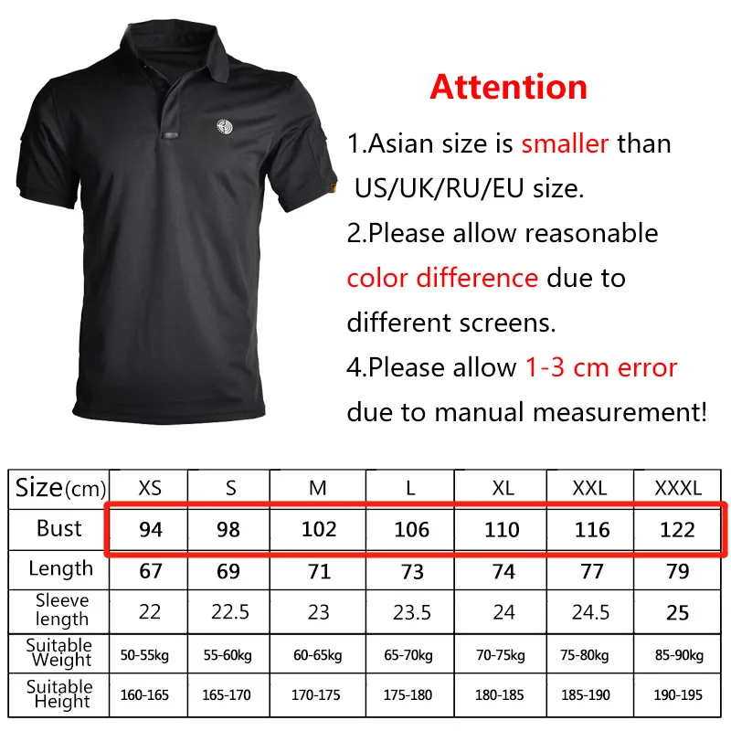 HAN WILD-Polo de manga corta para hombre, camiseta transpirable de color sólido, informal, cuello vuelto, para senderismo - imagen 3