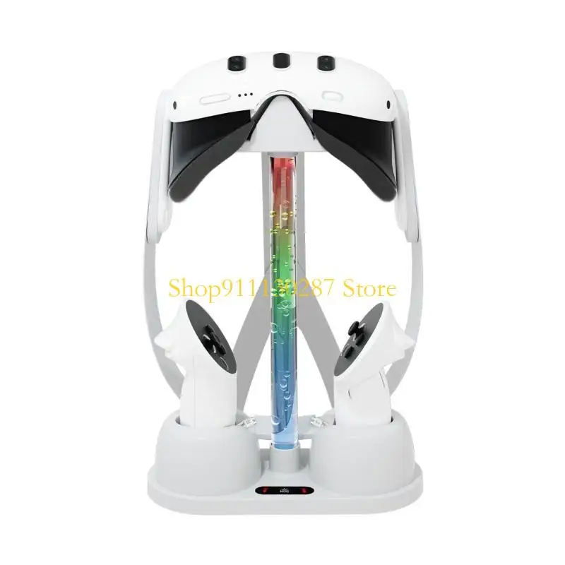 Soporte controlador base carga J1HC con luz LED para auriculares MetaQuest 3 - imagen 3
