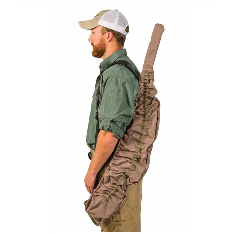 Bolsa para pistola táctica, funda protectora, calcetín para pistola Airsoft, Rifle, pistola de francotirador, funda para pistola, bolsa de tiro de caza Molle de 130cm - imagen 4