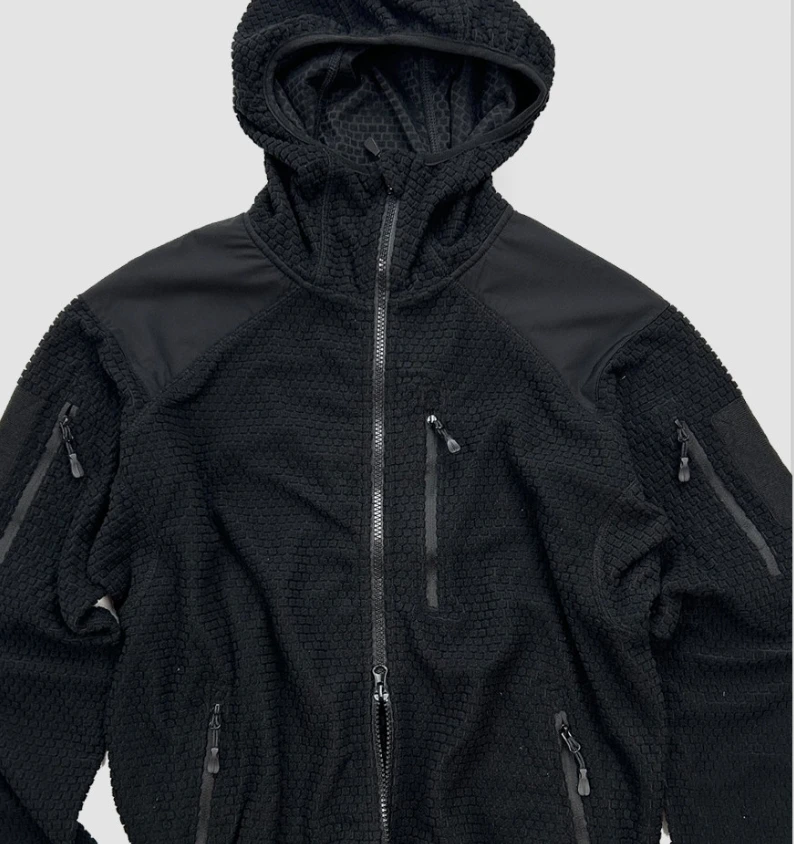 Chaqueta táctica de forro polar camuflaje unisex cálida para viajes - imagen 5