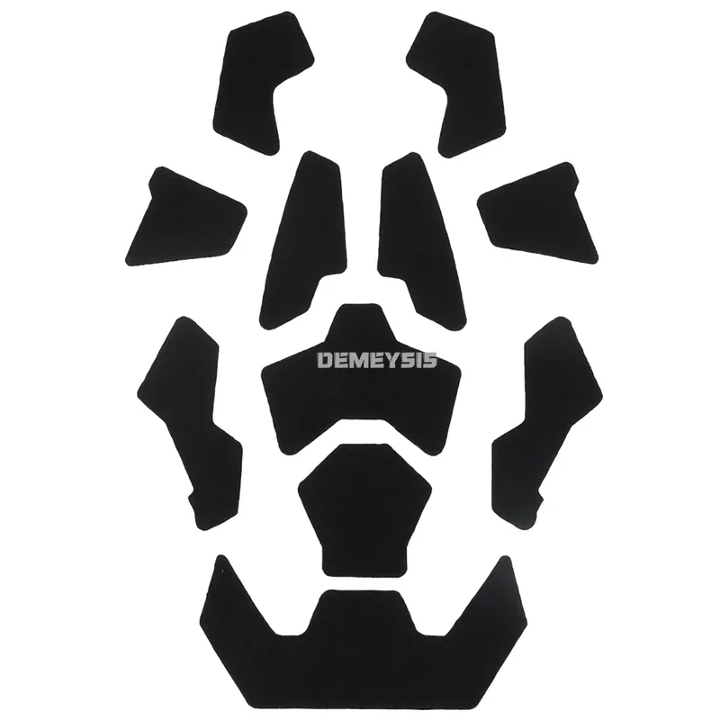Pegatina mágica para casco rápido, parches para casco CS de caza, gancho adhesivo y bucle para casco rápido, juego de 11 Uds., accesorios para cascos - imagen 3