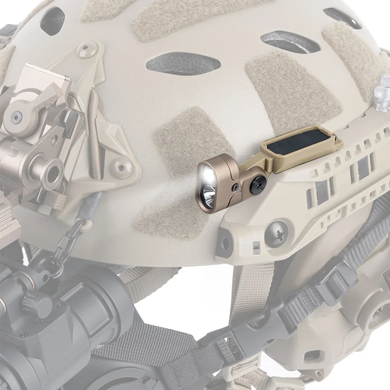 Luz de riel de arco Modular táctica, lámpara LED IR/blanca para casco, caza, entrenamiento Airsoft, equipo de supervivencia para acampar - imagen 4