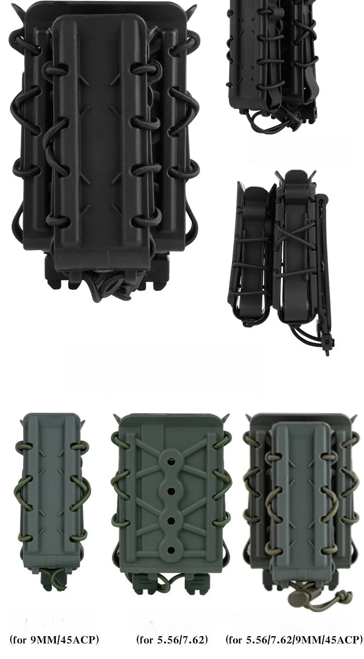 Funda MOLLE ajustable para cargadores 5,56/7,62/9 mm y 45 ACP - imagen 2