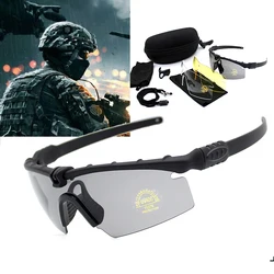 Gafas de tiro tácticas polarizadas UV400 deportivas para exteriores