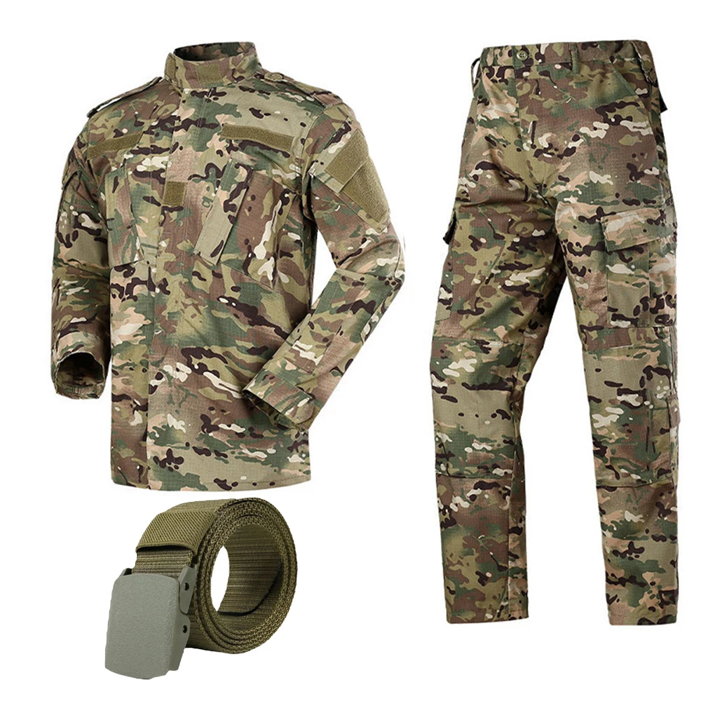 Uniforme Milita para exteriores, traje táctico resistente al desgaste, abrigo de fuerzas especiales para hombres de Safari, pantalón, ropa de caza de camuflaje para pesca - imagen 3