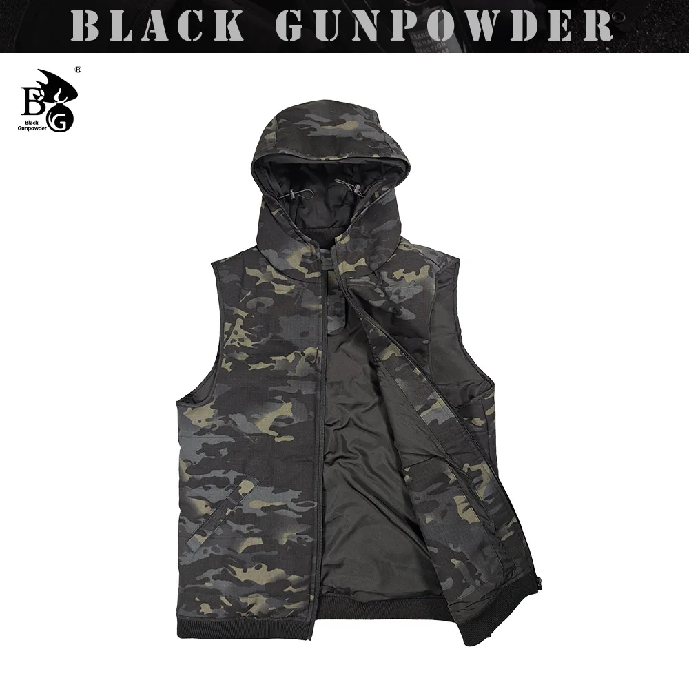 Deportes al aire libre Otoño Invierno Chaleco sin mangas cálido de algodón - imagen 2