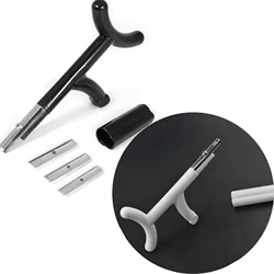 Pelacables de plumas de tiro con arco, raspador de flecha, herramienta de eliminación de paletas, hoja de acero inoxidable, quitar pegamento, eje de flecha, accesorios de caza