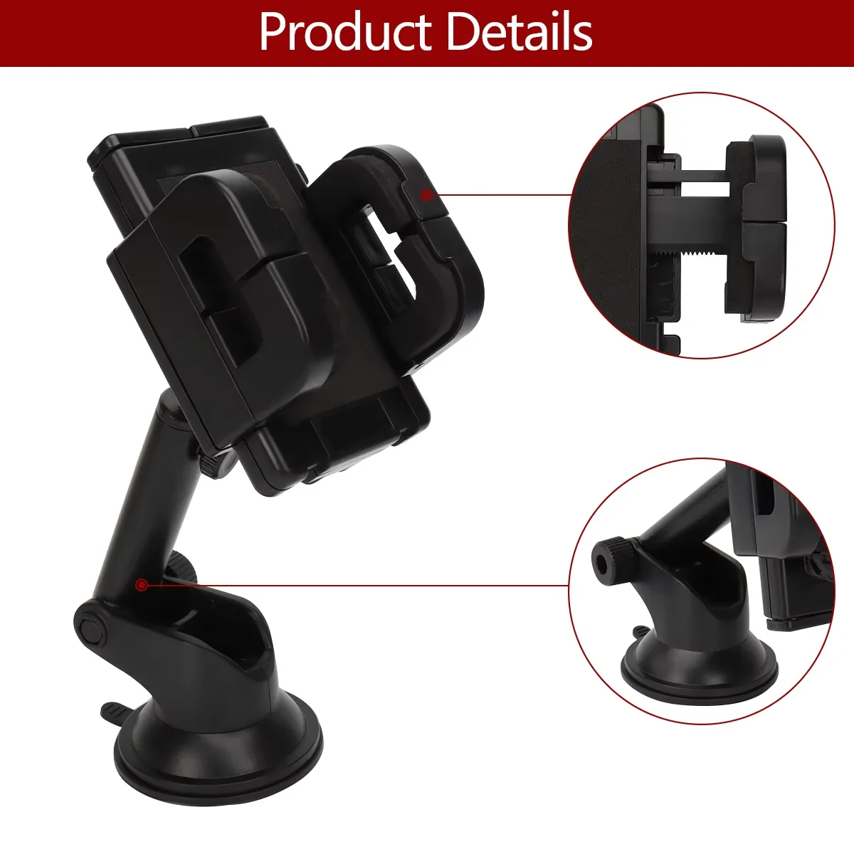 Soporte ABBREE para Walkie Talkie, soporte con Clip Simple para Baofeng UV-32 UV-5RH UV-21 PRO Quansheng UV-K5 Wouxun Tow Way Radio - imagen 4