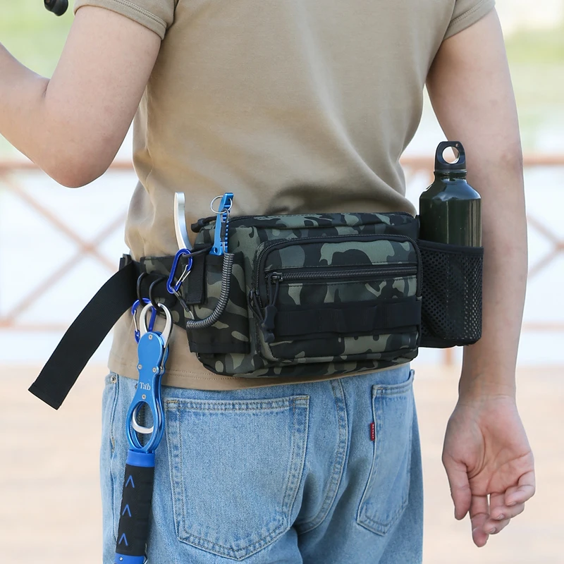 Bolsa de pesca para mujer, riñonera deportiva para viajes al aire libre, multifuncional, impermeable, para viajes, ciclismo, carretera, Ya, pequeña - imagen 4